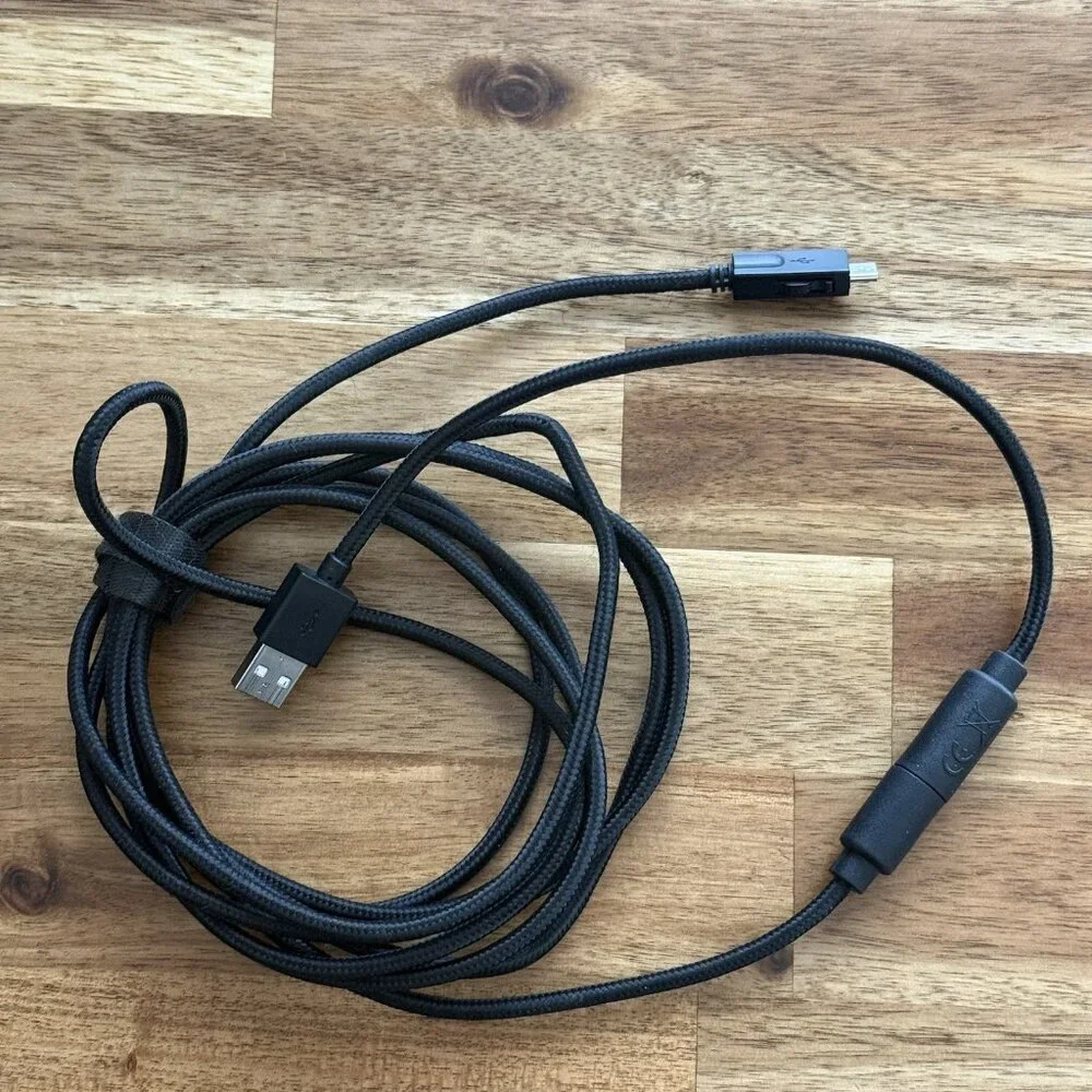 Xbox One Power A Wired Video Game Controller Black  1519265-01 w Breakaway Cable